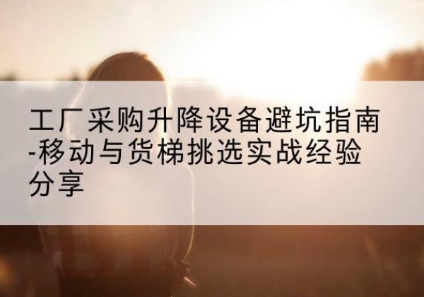 张家口移动式升降机怎么选-工厂采购升降设备避坑指南-移动与货梯挑选实战经验分享